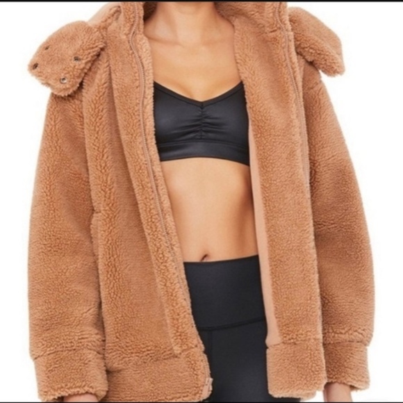 Alo Yoga Norte Sherpa Oversized Jacket Size Small - Picture 2 of 16